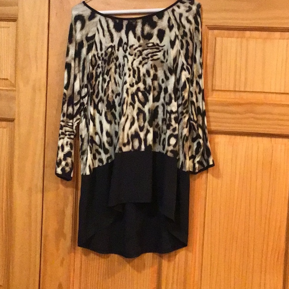 Chicos tunic with asymmetrical hem